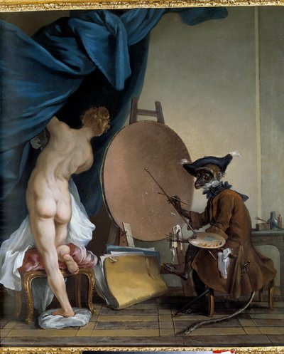The Painter Monkey by Jean Baptiste Deshays