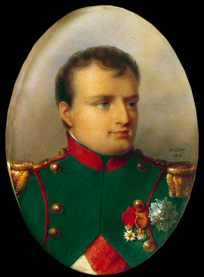 Medallion Portrait of Napoleon I in the Uniform of the Chasseurs by Jean Baptiste Isabey