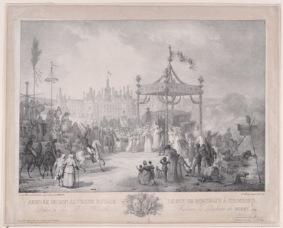 The Arrival of His Royal Highness The Duke of Bordeaux at Chambord by Jean-Baptiste Isabey