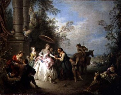 The Fortune Teller by Jean Baptiste Joseph Pater