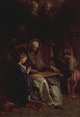 Saint Anne Reading the Virgin