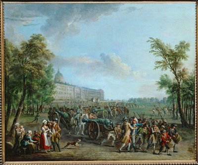 Pillage of the Armoury at the Invalides, Paris by Jean Baptiste Lallemand