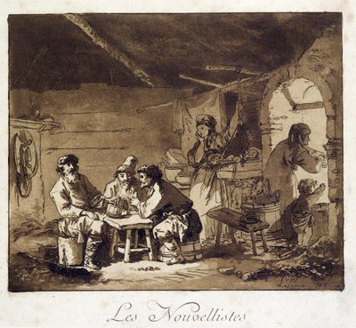 Les Nouvellistes by Jean Baptiste Le Prince