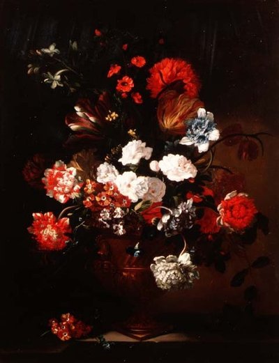 Still Life of Carnations, Tulips, Peonies and Other Flowers by Jean Baptiste Monnoyer