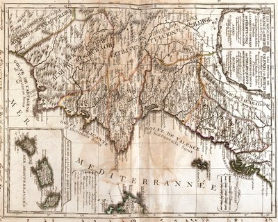 Aragon, Catalonia, Valencian Community, Murcia, Andalusia, Castile-La Mancha and Balearic Islands, Spain by Jean-Baptiste Nolin