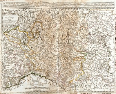 Switzerland and Italy Regions by Jean Baptiste Nolin