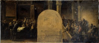 Sketch for the Cabinet of the Prefect of the Hôtel de Ville de Paris: The Invasion of the Hôtel de Ville by the Belleville Battalions by Jean Baptiste Noro