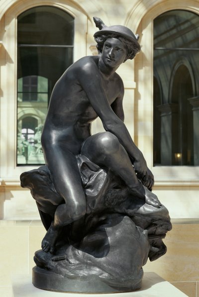 Mercury Attaching His Winged Sandals by Jean-Baptiste Pigalle