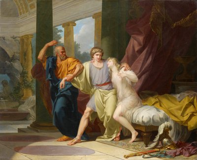 Socrates Tearing Away Alcibiades from the Embrace of Sensuality by Jean Baptiste Regnault