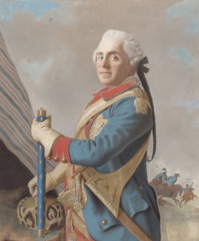 Portrait of Maurice de Saxe (1696-1750), Marshal of France by Jean Étienne Liotard
