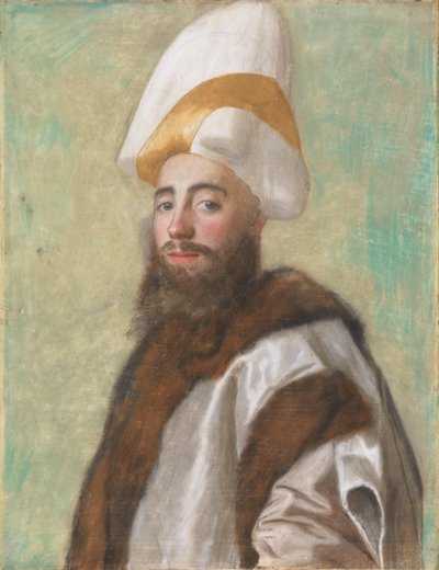 Portrait of a Grand Vizir, or of a European Dressed as One, c.1741 by Jean Étienne Liotard