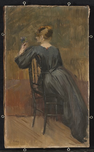 Portrait of Suzanne Valadon (1865-1938), aged 20, c. 1885 by Jean Eugene Clary