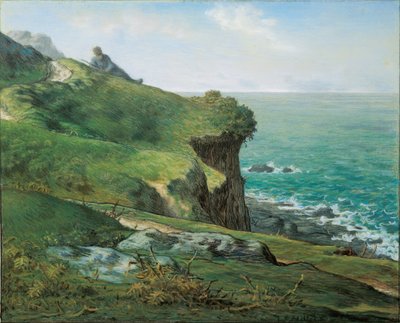 Cliffs of Gréville by Jean-Francois Millet