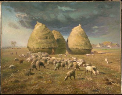 Haystacks: Autumn by Jean-Francois Millet