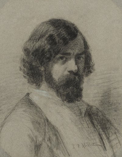 Portrait of Narcisse Virgile Diaz de la Peña by Jean Francois Millet