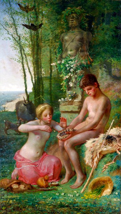 Spring (Daphnis and Chloe) by Jean Francois Millet