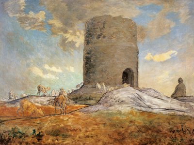 The Tower of Chailly in Barbizon by Jean Francois Millet