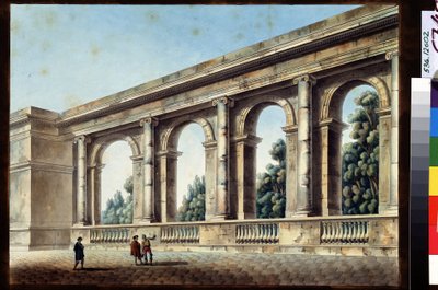 View of an Arched Gallery by Jean François Thomas de Thomon