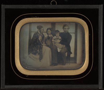 Portrait of the Regny Family at Beaulieu by Jean Gabriel Eynard