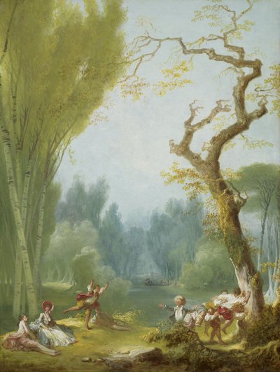 A Game of Horse and Rider by Jean Honore Fragonard