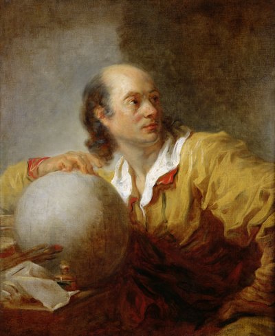 Joseph-Jerome Lefrancois Lalande by Jean Honore Fragonard