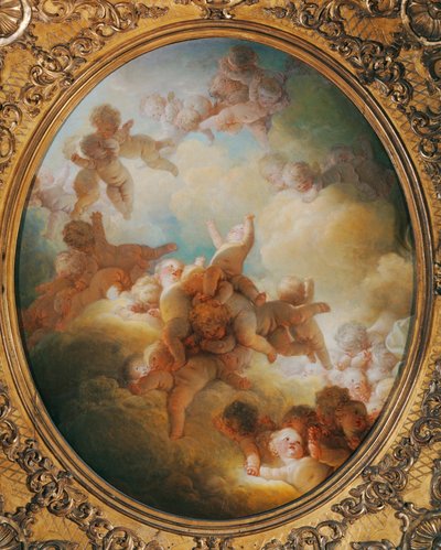 The Swarm of Cupids by Jean-Honore Fragonard
