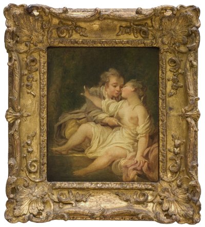 Surprised in the Bath by Jean-Honore Fragonard