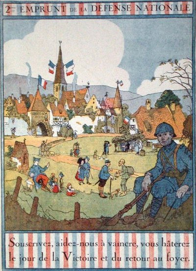 Poster advertising the Second National Defence Loan by Jean Jacques Waltz