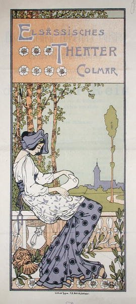 Programme for the Alsatian Theatre in Colmar by Jean Jacques Waltz
