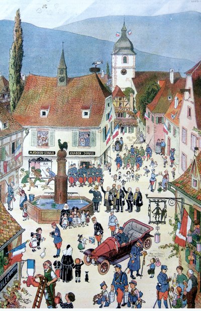 The French deliver Alsace by Jean Jacques Waltz