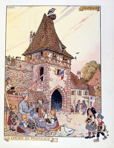 The Return of Alsace Region to France, 1919 by Jean Jacques Waltz