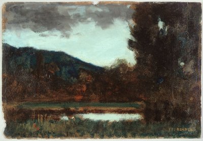 Landscape of Alsace, Twilight, between 1879 and 1888 by Jean Jacques Henner