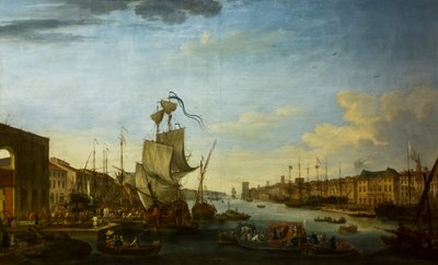 Embarkation of the Expeditionary Corps of Menorca at the Port of Marseille under the Orders of Marshal of Richelieu by Jean-Joseph Kapeller