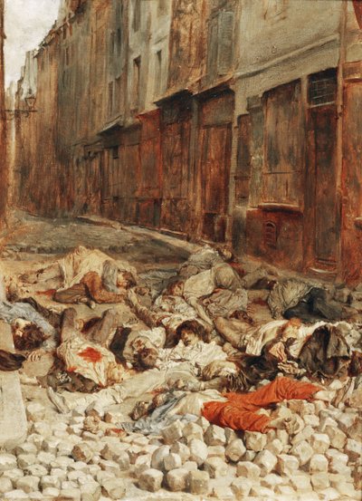 Barricade in the Mortellerie, Paris by Jean-Louis Ernest Meissonier