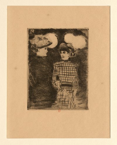 At Bullier by Jean-Louis Forain