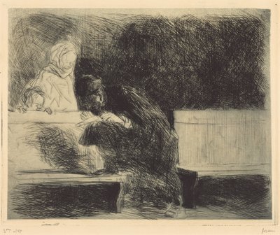 Lawyer Going through a Brief by Jean-Louis Forain