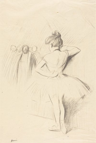 Dancer Leaning against an Upright (with extras) by Jean-Louis Forain