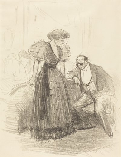 At an Evening Party by Jean-Louis Forain
