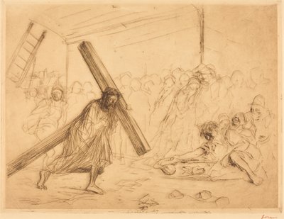 Christ Carrying His Cross (fourth plate) by Jean-Louis Forain