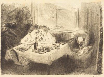 The Private Room (third plate) by Jean-Louis Forain