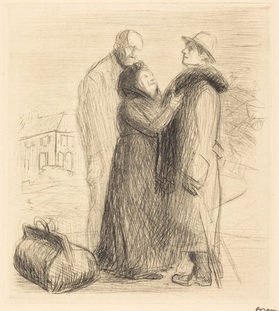 The Departure of the Prodigal Son (first plate, vertical) by Jean-Louis Forain