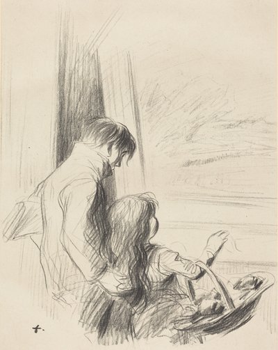 A Painting by Daddy! First Plate by Jean-Louis Forain