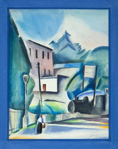 The passage of the train, c.1915-20 by Jean Louis Gampert