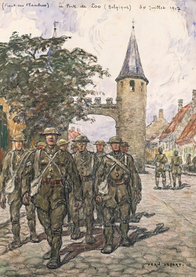 Flanders Front, Gate of Loo (Belgium), 30 July 1917 by Jean-Louis Lefort