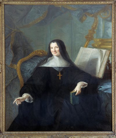 Portrait of Anne Geyssans de Clermont-Chatte, Abbess of Chelles by Jean Marc Nattier