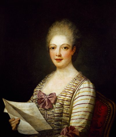 Portrait of Lucrezia Aguiari called La Bastardella, Italian soprano by Jean Marc Nattier