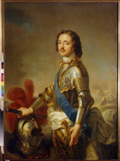 Portrait of Peter the Great (1672-1725), Tsar of Russia by Jean Marc Nattier