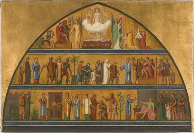 Sketch for Saint-Laurent Church: La vie de Saint-Laurent, en 1870 by Jean Paul Etienne Balze