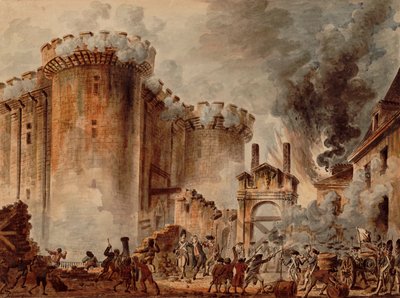Storming of the Bastille by Jean Pierre Houel