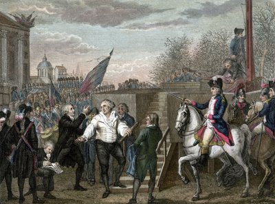 French Revolution: Death of Louis XVI Guillotined in Paris by Jean (after) Duplessis Bertaux